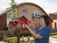 Greenwood Close (previous project name was Birchway Eco-community) has bird houses throughout the site