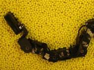 Robot able to move through granulated space