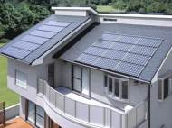 A home powered by solar panels in Osaka, Japan