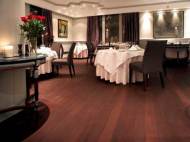 Whether it be façades, roofs, verandas or structural details, Kebony wood offers beautiful and exciting solutions - interior of a restaurant