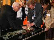 The Virtual Autopsy Table is demonstrated by Prof Anders Persson, CMIV, at the Health ministerial meeting in Jönköping, Sweden