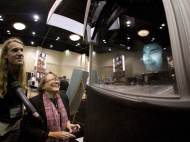 3D display teleconference from audience view